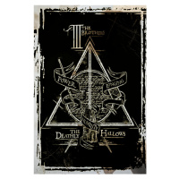 Umělecký tisk Harry Potter - Deathly Hallows Graphic, 26.7x40 cm