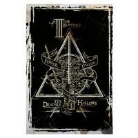 Umělecký tisk Harry Potter - Deathly Hallows Graphic, 26.7 × 40 cm