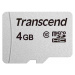 TRANSCEND MicroSDHC karta 4GB 300S, Class 10, bez adaptéru