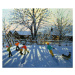 Obrazová reprodukce Fun in the snow, Tideswell, Derbyshire, Andrew Macara, 40 × 35 cm