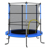 vidaXL Trampolína s bezpečnostní sítí kulatá 140 x 160 cm modrá