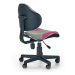 Halmar Dětská židle Flash 2, šedá/růžová