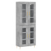 vidaXL Skříň highboard betonově šedá 69,5x34x180 cm kompozitní dřevo