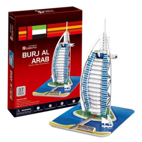 CubicFun - Puzzle 3D Burj Al Arab - 44 dílků Sparkys