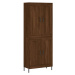 vidaXL Skříň highboard hnědý dub 69,5 x 34 x 180 cm kompozitní dřevo