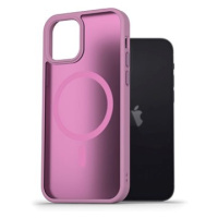 AlzaGuard Matte Case Compatible with Magsafe pro iPhone 12 / 12 Pro levandulově růžový