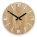 Dřevěné nástěnné hodiny ARABIC White