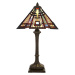 QUOIZEL Stolní lampa Classic Craftsman v designu Tiffany