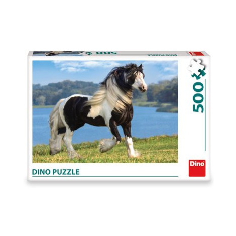 Puzzle Černobílý kůň 500 dílků Dino