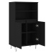 vidaXL Skříň highboard černá 60 x 36 x 110 cm kompozitní dřevo