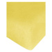4sleep froté prostěradlo s gumičkou, 60 × 120 - 6 Žlutá