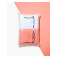 REVOLUTION HAIRCARE 2pk Plain Microfibre Hair Wraps - Coral/White