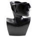 KARE Design Hliníková váza Rostro Side - černá, 27cm