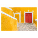 Fotografie Yellow narrow alley in Izamal, Yucatan, Mexico, © Marco Bottigelli, 40 × 26.7 cm