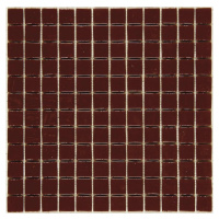 Skleněná mozaika Mosavit Monocolores marron 30x30 cm lesk MC801
