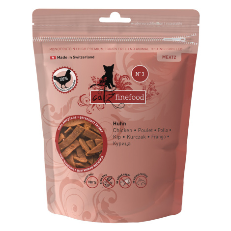 Catz finefood Meatz - Smíšené balení 1 x N°3 kuřecí 45 g & 1 x N°5 telecí & 1 x N°9 jelení 45 g