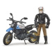 Bruder 63051 BWORLD Motocykl Scrambler Ducati Desert Sled s jezdcem