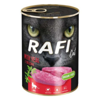 Rafi Cat Grain Free - Bezlepková konzerva s telecím masem pro kočky 400g - konzerv