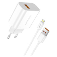 Napájecí nabíječka 1x USB QC 3.0 Foneng EU46 + kabel USB Lightning