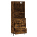 vidaXL Skříň highboard kouřový dub 69,5 x 34 x 180 cm kompozitní dřevo