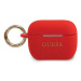 Guess GUACAPSILGLRE pouzdro na AirPods PRO red Silicone Glitter