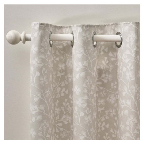 Béžové závěsy v sadě 2 ks 168x229 cm Brooke Floral – Catherine Lansfield