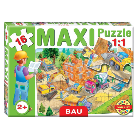 Dohány baby dětské puzzle Maxi Staveniště 16 dílků 640-5 barevné DOHÁNY