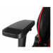 Herní židle RACING ZK-026 — PU kůže, černá / červená, nosnost 130 kg
