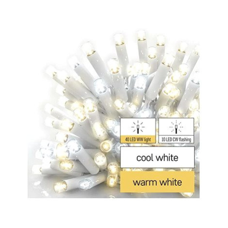 EMOS Profi LED spojovací řetěz blikající bílý – rampouchy, 3 m, venkovní, teplá/studená bílá