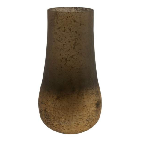 Váza kulatá kónická LINNA skleněná hnědá 32cm Ter Steege