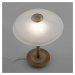 PAUL NEUHAUS LED stolní lampa staromosaz alabastrový dekor sklo 3 krokové stmívání dotykovým stm