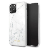 Kryt Guess iPhone 11 Pro White Marble (GUHCN58HYMAWH)