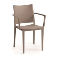 ROJAPLAST Židle zahradní MOSK ARMCHAIR, taupe