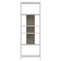 Bílá/šedá knihovna 57x160 cm Diosp – Kalune Design