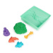 Spin Master Kinetic Sand Krabice tekutého písku s podložkou, zelená