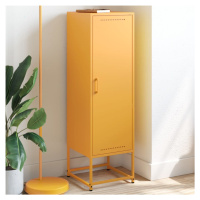 vidaXL Skříň highboard hořčicově žlutá 36 x 39 x 123 cm ocel