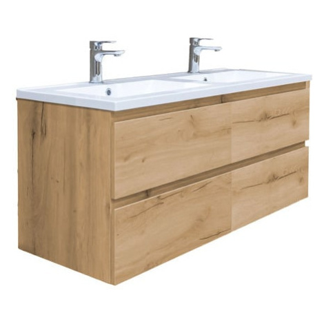 Koupelnová skříňka s umyvadlem SAT B-Way dub mat BWAY2120OAKU