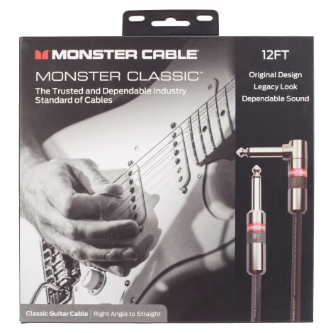 Monster Classic 12' Instrument Cable Angled