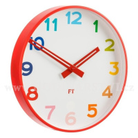 Dětské nástěnné hodiny Future Time FT5010RD Rainbow red 30cm