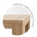 BMB RUBION 90 x 140 cm - kvalitní lamino stůl - rovné rohy s luby, imitace dřeva Dub Halifax Pří