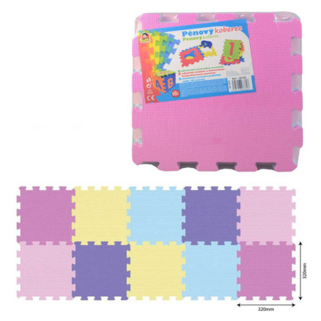 Dudlu Měkké bloky barevné A 10ks pěnový koberec baby puzzle podložka na zem