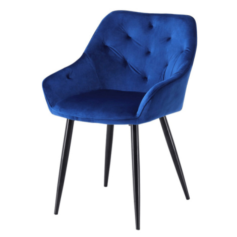 Jídelní židle SCK-487 tmavě modrá/černá