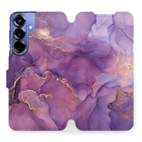 Mobiwear flip knížkové pro Samsung Galaxy S25 Plus - Fialový mramor