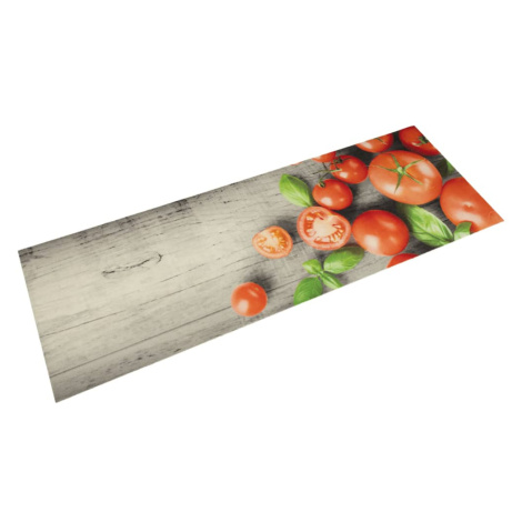 vidaXL Kuchyňský koberec omyvatelný Rajčata 45 x 150 cm samet