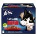 Felix Fantastic s kuřetem, hovězím, králíkem a jehněčím v želé 12 x 85 g