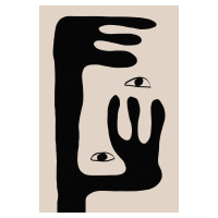 Ilustrace Abstract Face No2., THE MIUUS STUDIO, (26.7 x 40 cm)