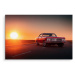 MyBestHome BOX Plátno Retro Auto A Západ Slunce Varianta: 40x30