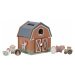 LITTLE DUTCH Domeček s vkládacími tvary dřevěný Farma