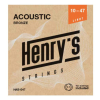 Henry’s HAB1047 Acoustic Bronze - 010“ - 047“