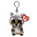 TY Beanie BOOS OAKIE, Clip 8,5 cm - šedý mýval